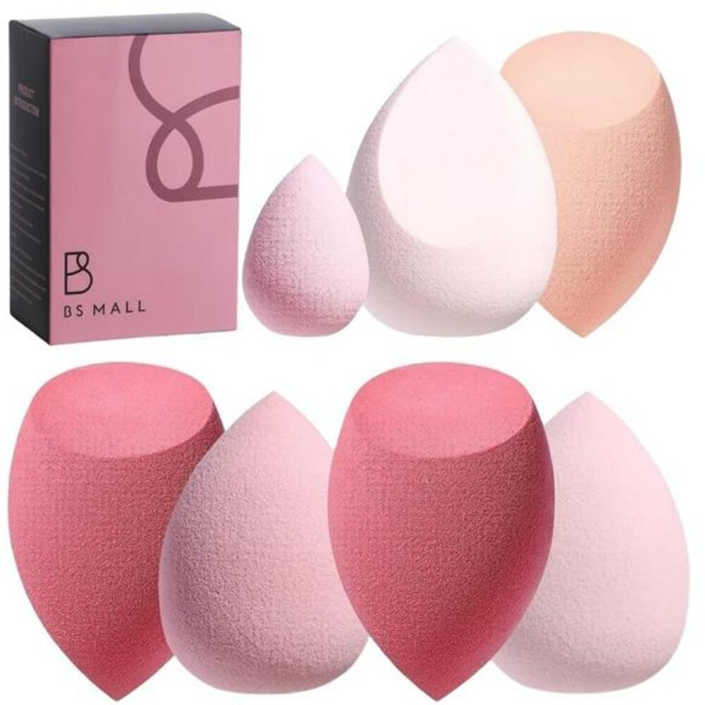 Makeup sponge set with case beauty blender for liquid cream powder travel use